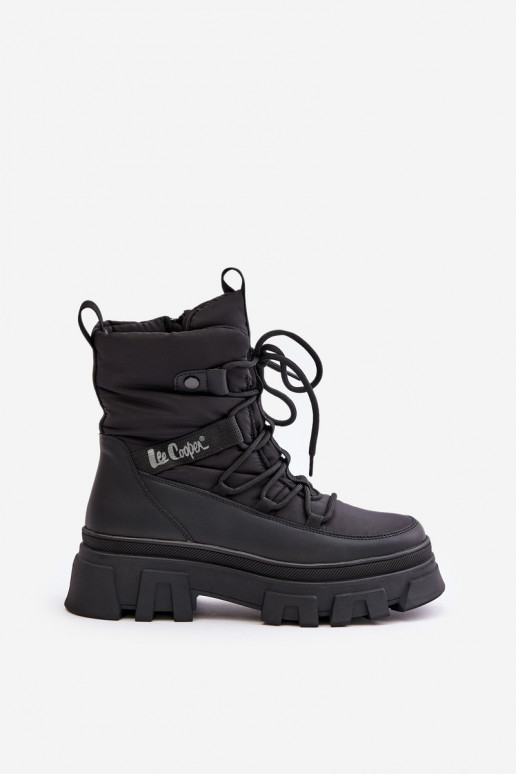 Zwarte dames sneeuwlaarzen Lee Cooper LCJ-24-47-3144