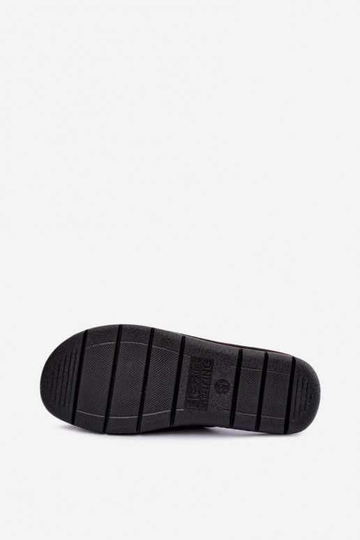 Chaussons marron pour hommes Inblu 91000034