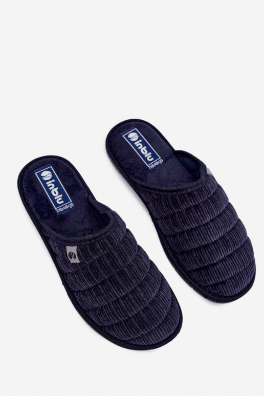 Donkerblauwe heren slippers Inblu 91000034