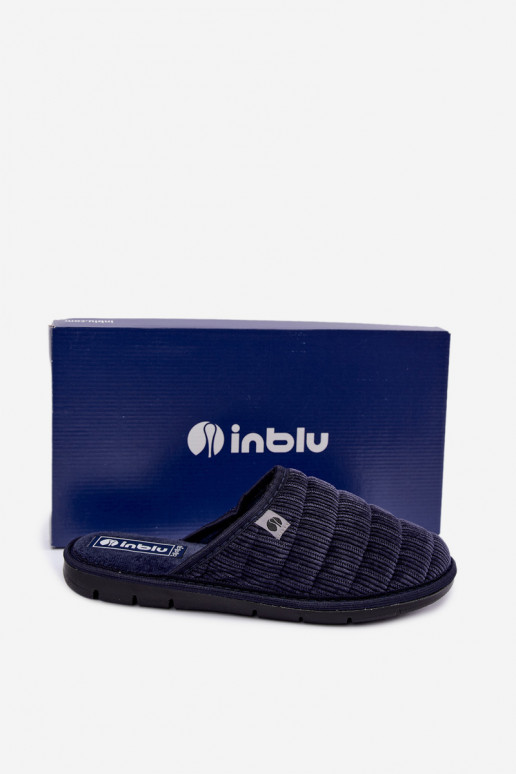 Donkerblauwe heren slippers Inblu 91000034
