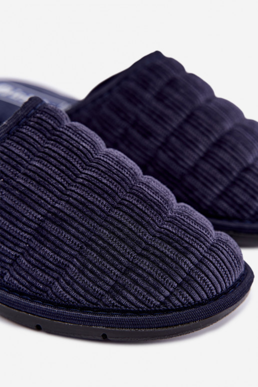 Donkerblauwe heren slippers Inblu 91000034