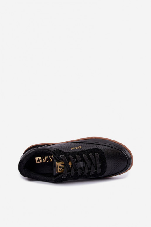 Schwarze Herren Sneakers Big Star UU174045