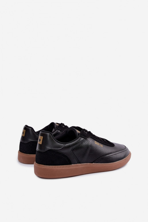 Baskets noires pour hommes Big Star UU174045