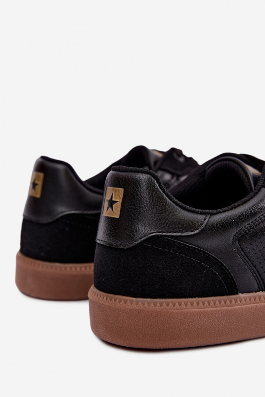 Schwarze Herren Sneakers Big Star UU174045