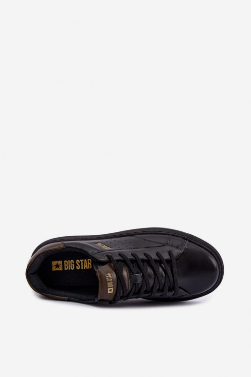 Baskets noires pour hommes avec plateforme Big Star UU174291