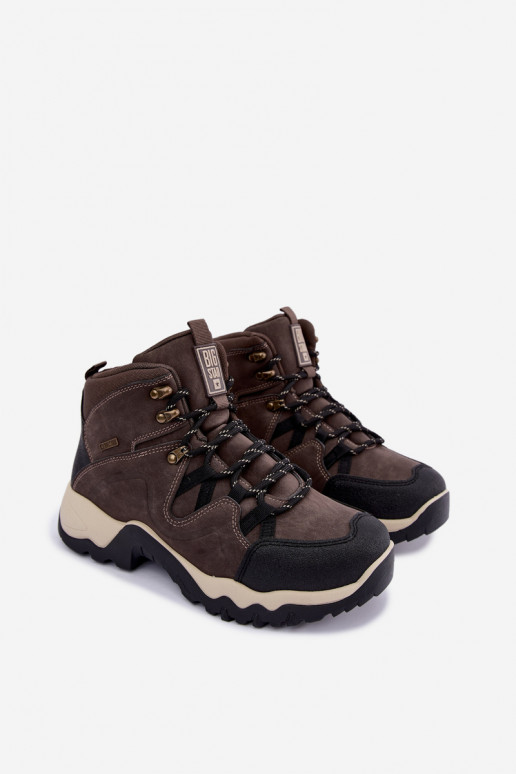 Bottes de randonnée marron foncé pour hommes Big Star UU174183 HI-Poly System