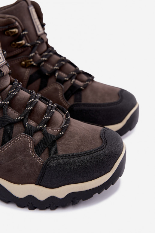 Donkerbruine heren trekkinglaarzen Big Star UU174183 HI-Poly System