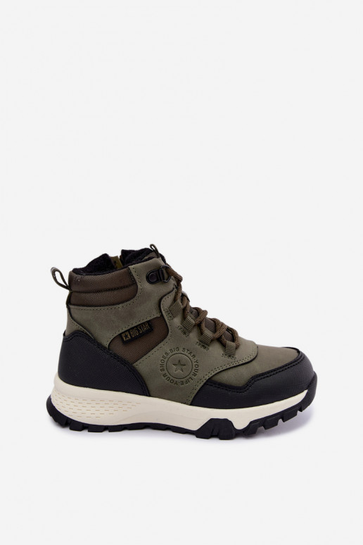 Bottes isolées vertes pour enfants Big Star UU374001