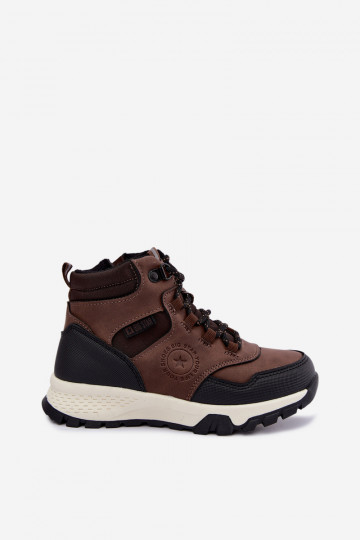 Dunkelbraune gefütterte Kinderstiefel Big Star UU374003 2