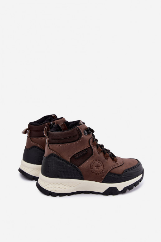 Bottes isolées marron foncé pour enfants Big Star UU374003