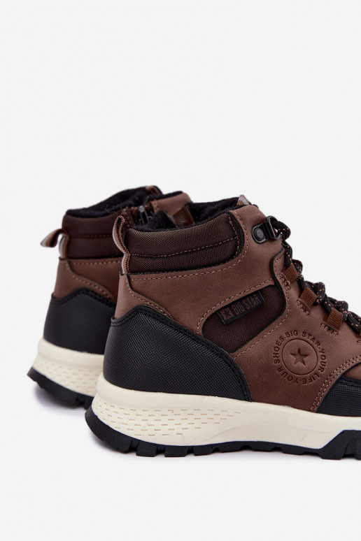 Bottes isolées marron foncé pour enfants Big Star UU374003