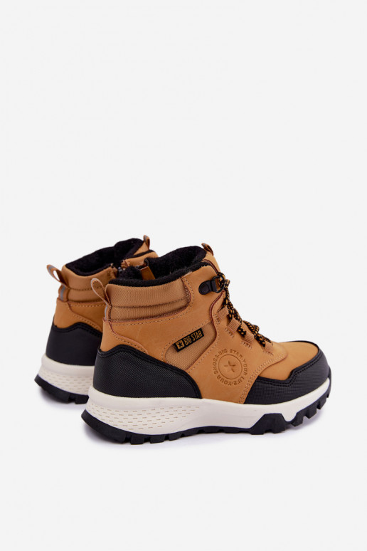 Braune gefütterte Kinderstiefel Big Star UU374002
