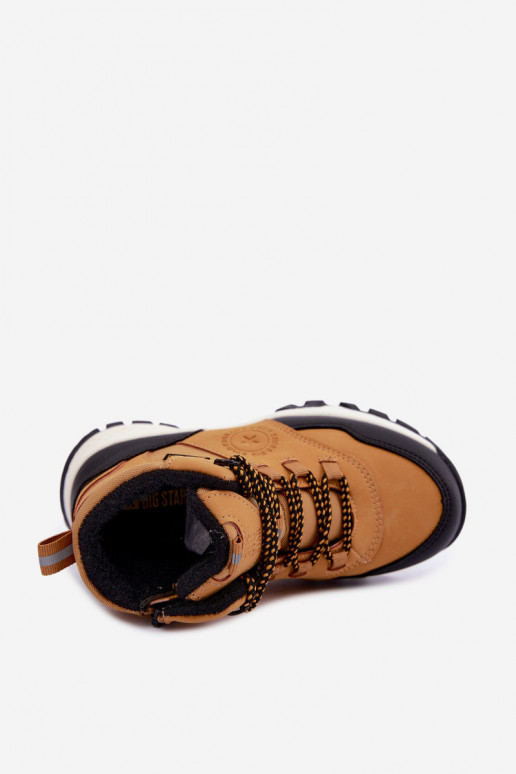 Braune gefütterte Kinderstiefel Big Star UU374002