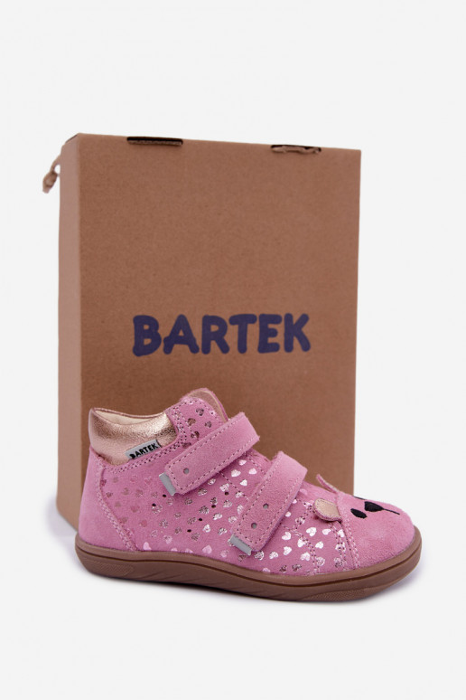 Rosa Kinderschuhe mit Herzen Bartek 8631965