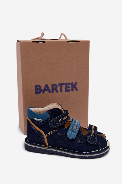 Damesandalen voor jongens Bartek 8920061 in donkerblauw