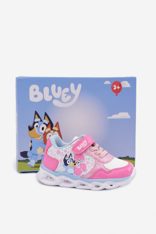 Baskets pour enfants Bluey avec semelle pailletée 8704215 en rose