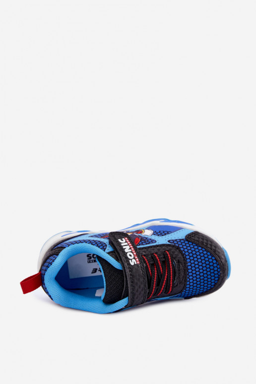 Jongens sneakers Sonic met glinsterende zool 8702946 in donkerblauw