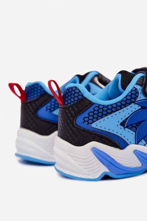 Jongens sneakers Sonic met glinsterende zool 8702946 in donkerblauw