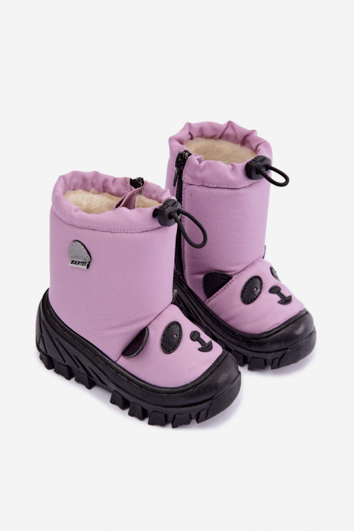 Bottes de neige pour enfants en matériau imperméable Bartek 11045801 en violet