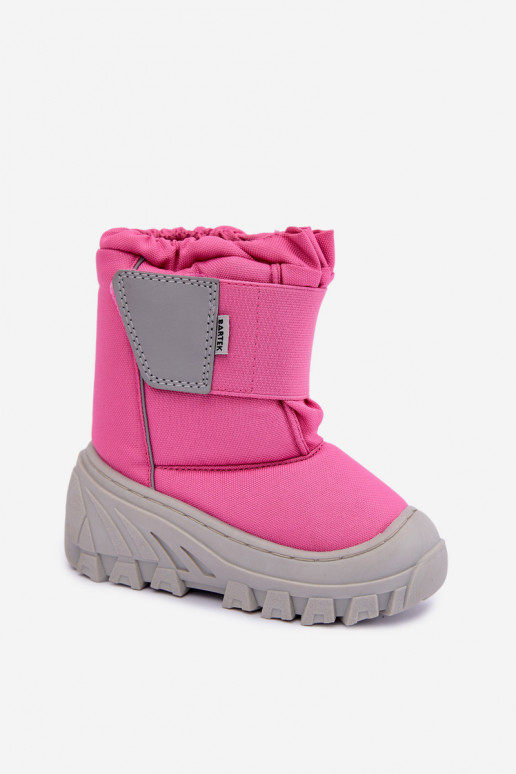 Kindersneeuwlaarzen met klittenband Bartek 11626012 in roze