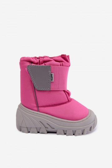 Kinder Schneestiefel mit Klettverschlüssen Bartek 11626012 in Rosa 2