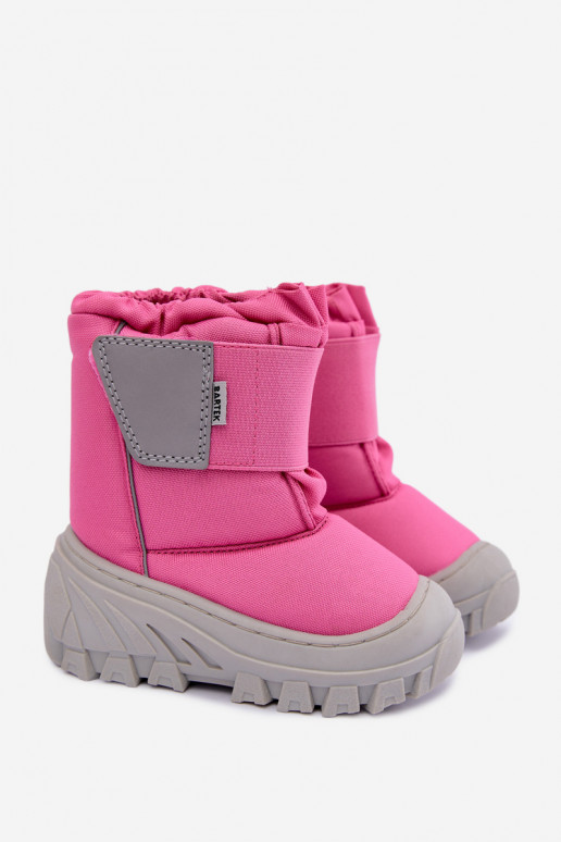 Kinder Schneestiefel mit Klettverschlüssen Bartek 11626012 in Rosa