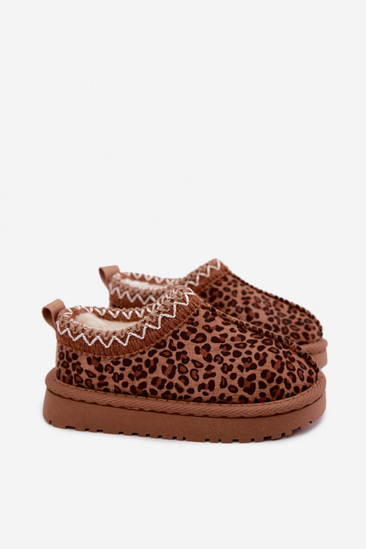 Bottes de neige pour enfants avec imprimé léopard Ysmerine