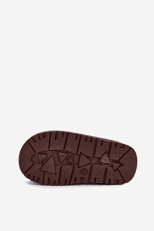 Bottes de neige pour enfants avec motifs chocolat et pois Ysmerine