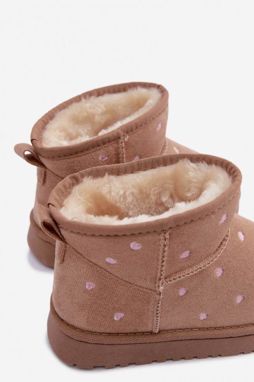 Bottes de neige pour enfants avec cœurs en sable Gracina