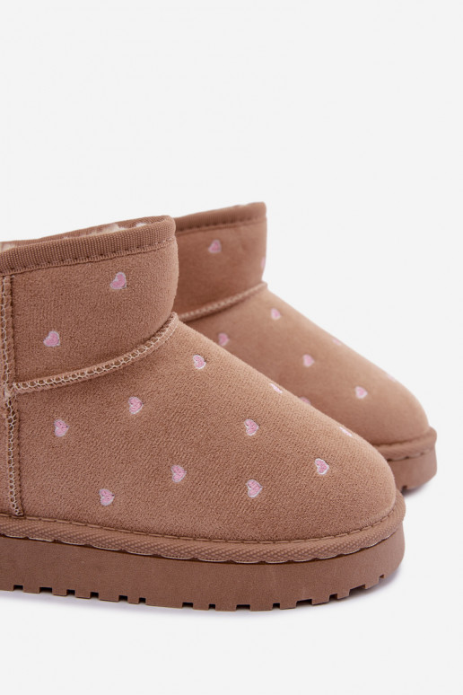 Bottes de neige pour enfants avec cœurs en sable Gracina