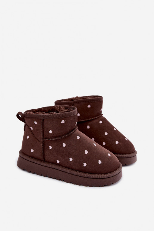 Bottes de neige pour enfants avec cœurs en chocolat Gracina