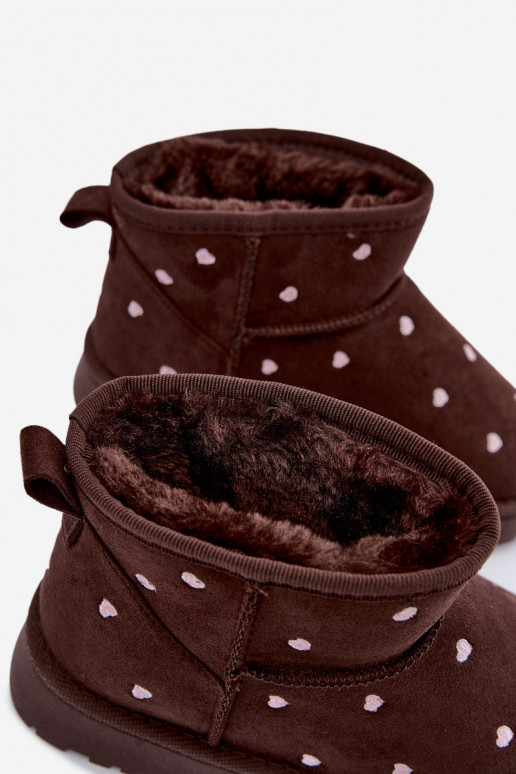 Bottes de neige pour enfants avec cœurs en chocolat Gracina