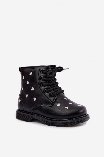 Warme Kinderstiefel mit Herzen Selmora