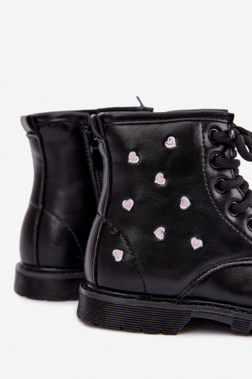 Warme Kinderstiefel mit Herzen Selmora
