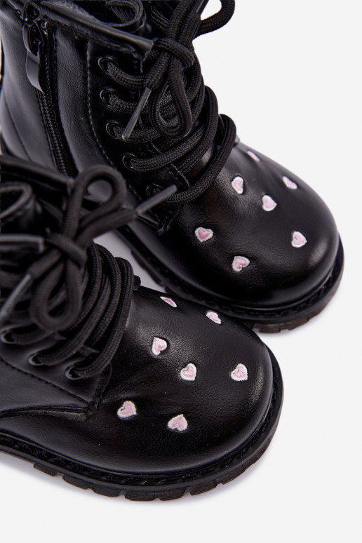 Bottes chaudes pour enfants avec des cœurs Selmora