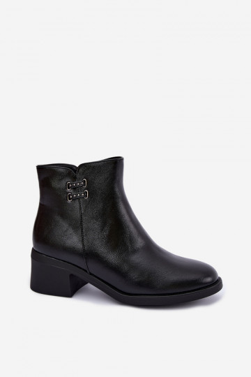 Klocke warme Damenstiefel schwarz Delmira
