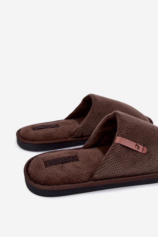 heren huisslippers in bruin Dervan