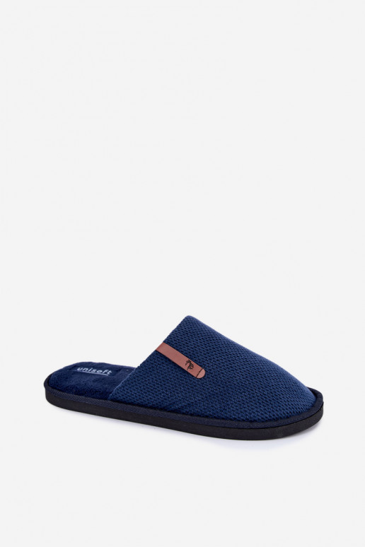 chaussons pour hommes en bleu marine Dervan