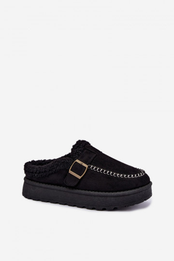 Damen Schneestiefel mit Schnallen in Schwarz Saldora
