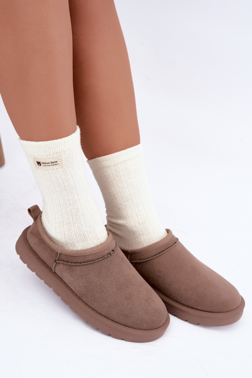 niedrige Damen Schneestiefel in Sand Rosmina