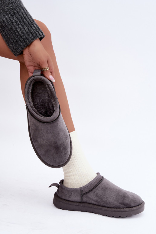 bottes de neige basses pour femmes en gris Rosmina