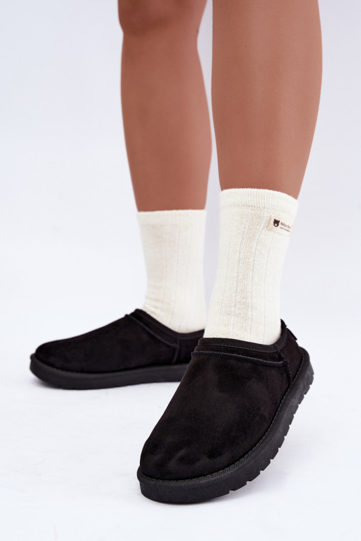 bottes de neige basses pour femmes en noir Rosmina