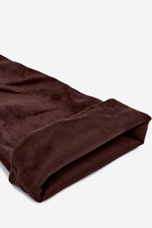 Bottes hautes pour femmes avec talons fins couleur marron Aderelle