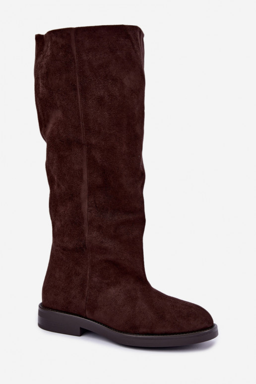 Schlüpfstiefel mit breiten Absätzen Pavellea