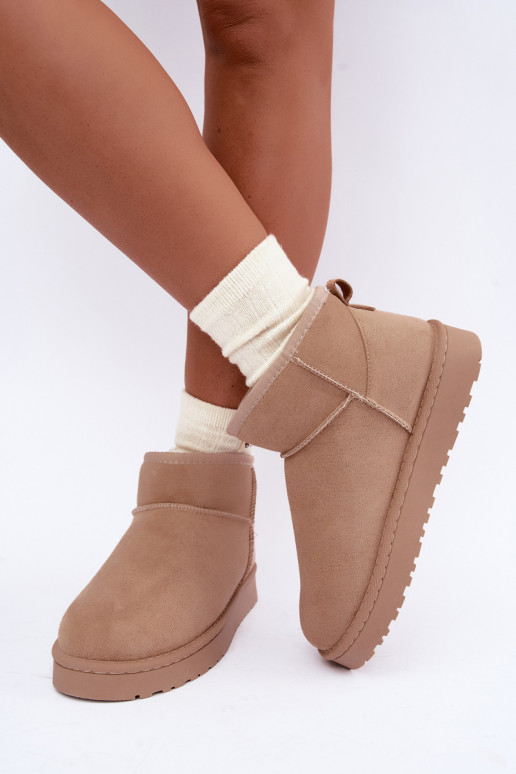 Damen Schneestiefel in Sandfarbe Rosienne