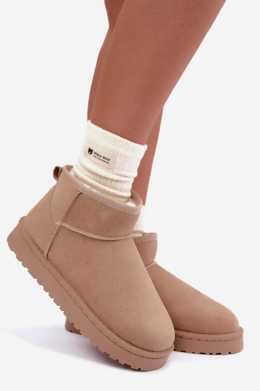Damen Schneestiefel in Sandfarbe Rosienne