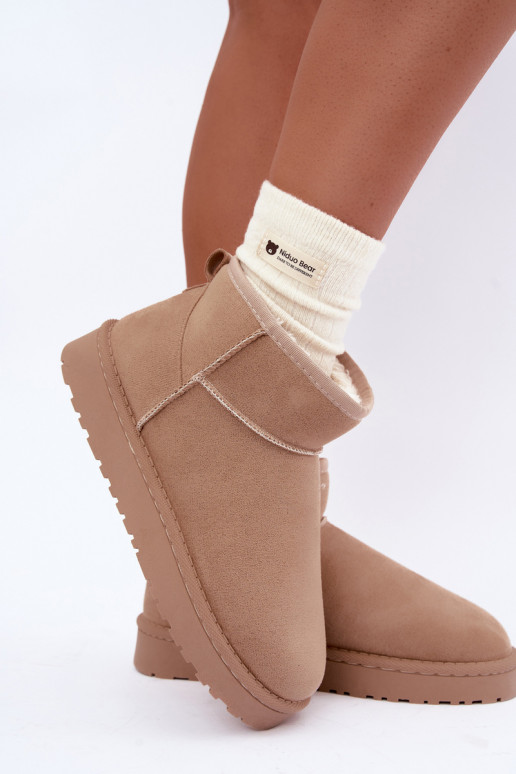 Damen Schneestiefel in Sandfarbe Rosienne