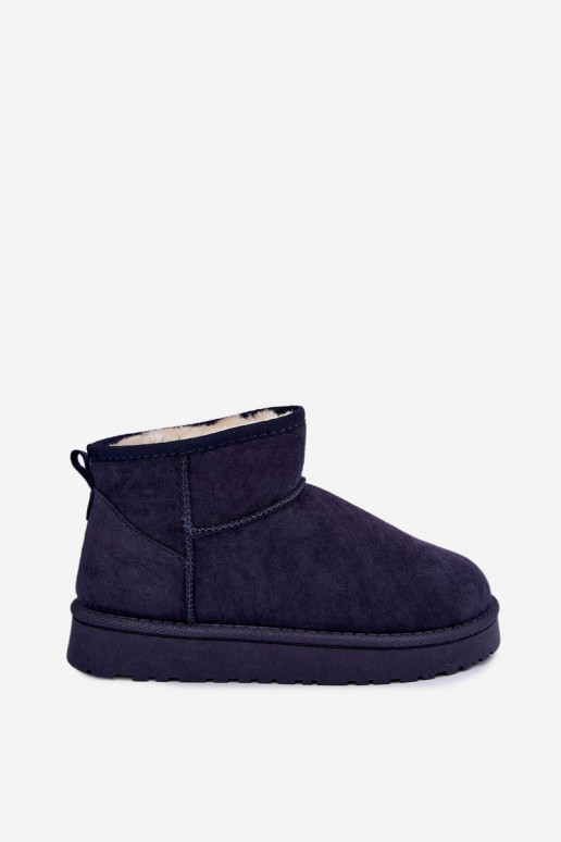 Bottes de neige pour femmes en bleu foncé Rosienne
