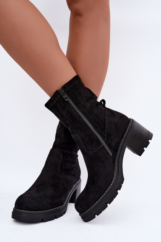 Bottines pour femmes en noir Meldrenelle