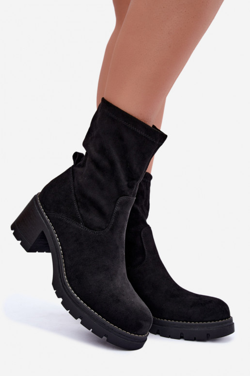 Bottines pour femmes en noir Meldrenelle